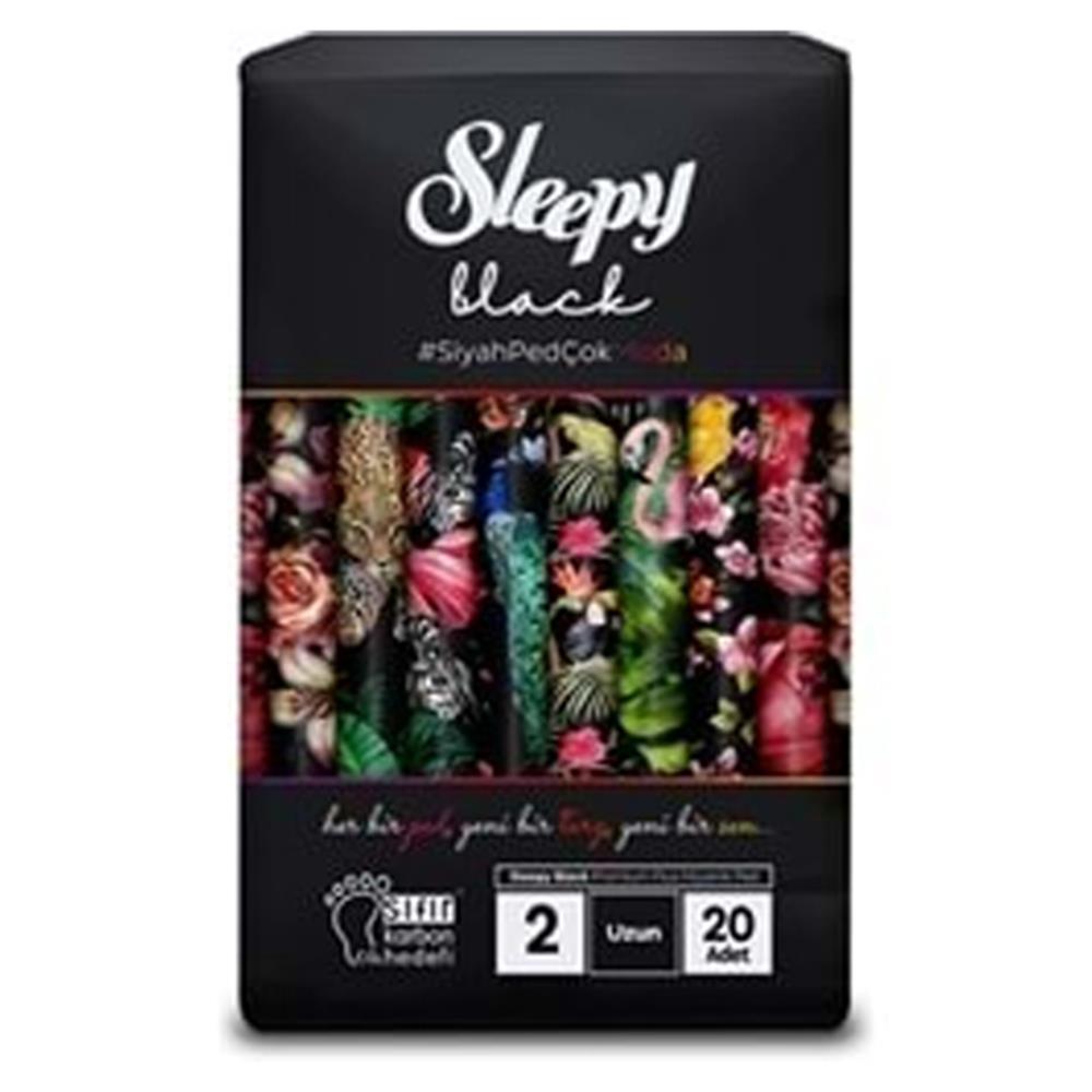 Sleepy Black Günlük Ped Uzun 20'li