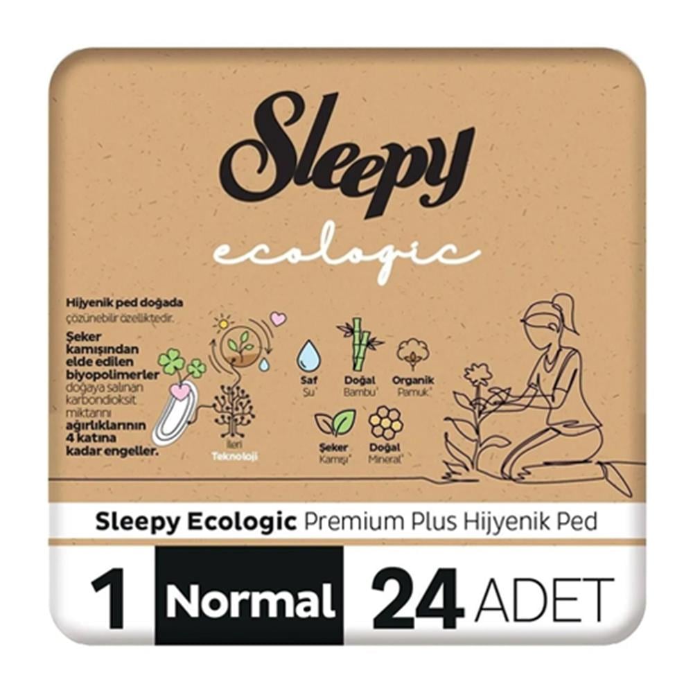 Sleepy Ekolojik Günlük Ped Normal 24'lü