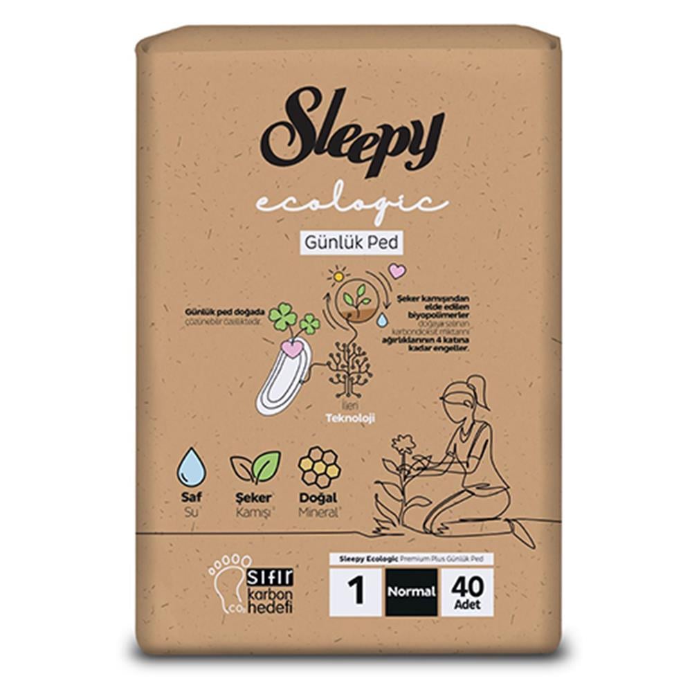 Sleepy Ekolojik Günlük Ped Normal 40'lı