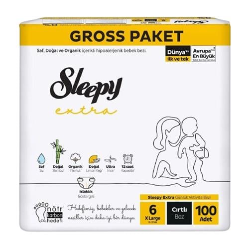 Sleepy Extra GROSS PAKET Çocuk Bezi 6 No 100'lü