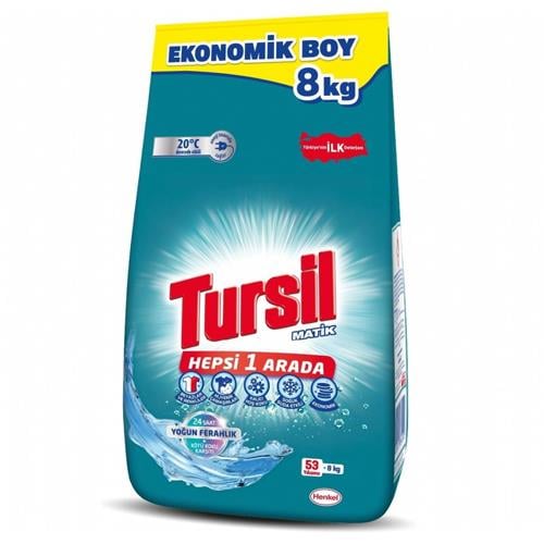 Tursil Matik Toz Deterjan 8kg Hepsi Bir Arada