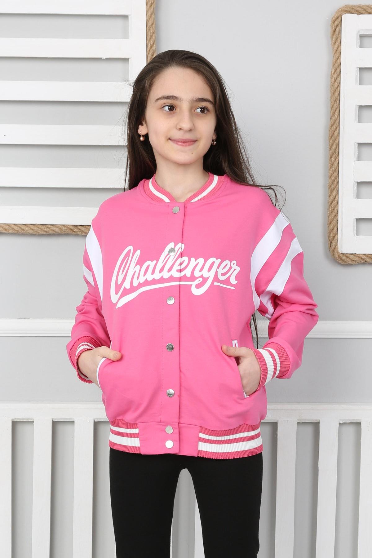 Üç İplik Şardonlu Baskılı Kız Kolej