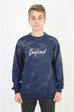 2 İplik Baskılı Erkek Çocuk Sweatshirt