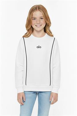 Kız Çocuk Alo Baskılı Sıfır Yaka Günlük Sweatshirt