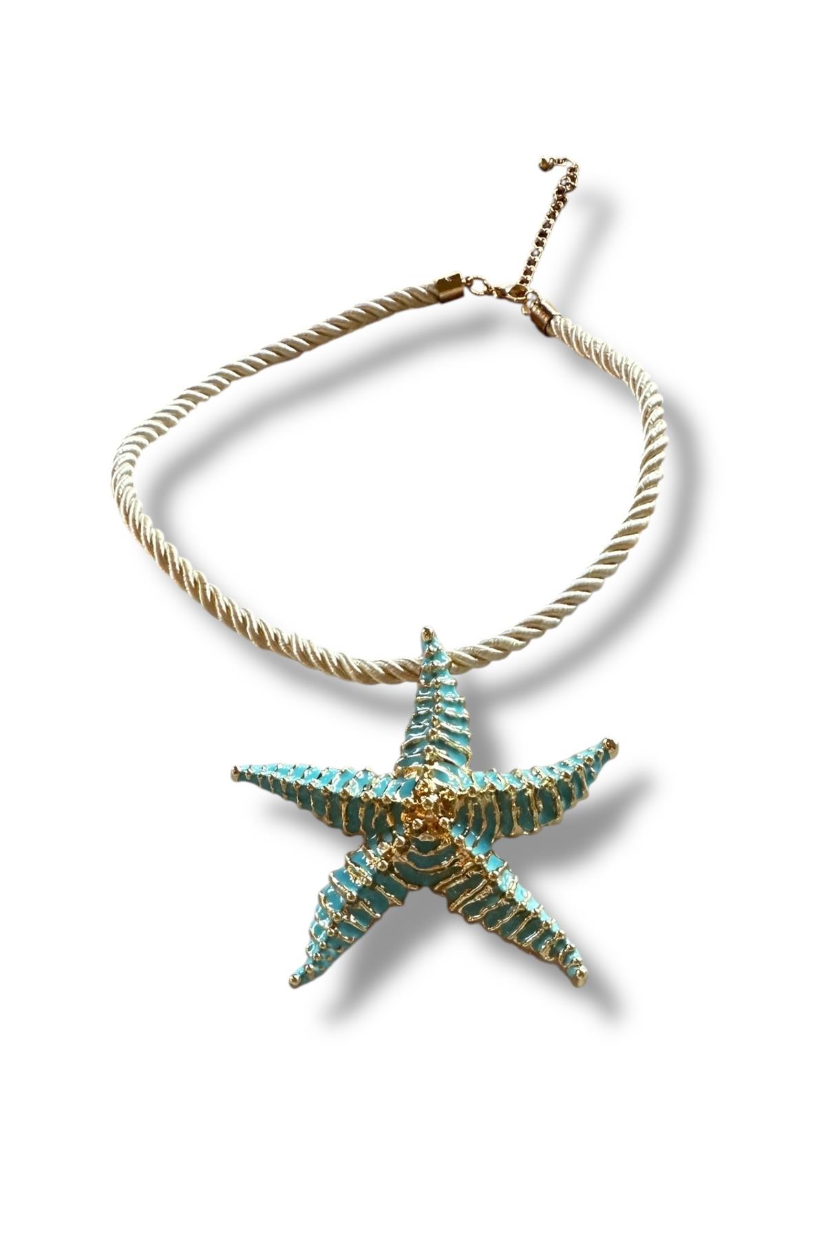 Mavi Deniz Yıldızı Kolye