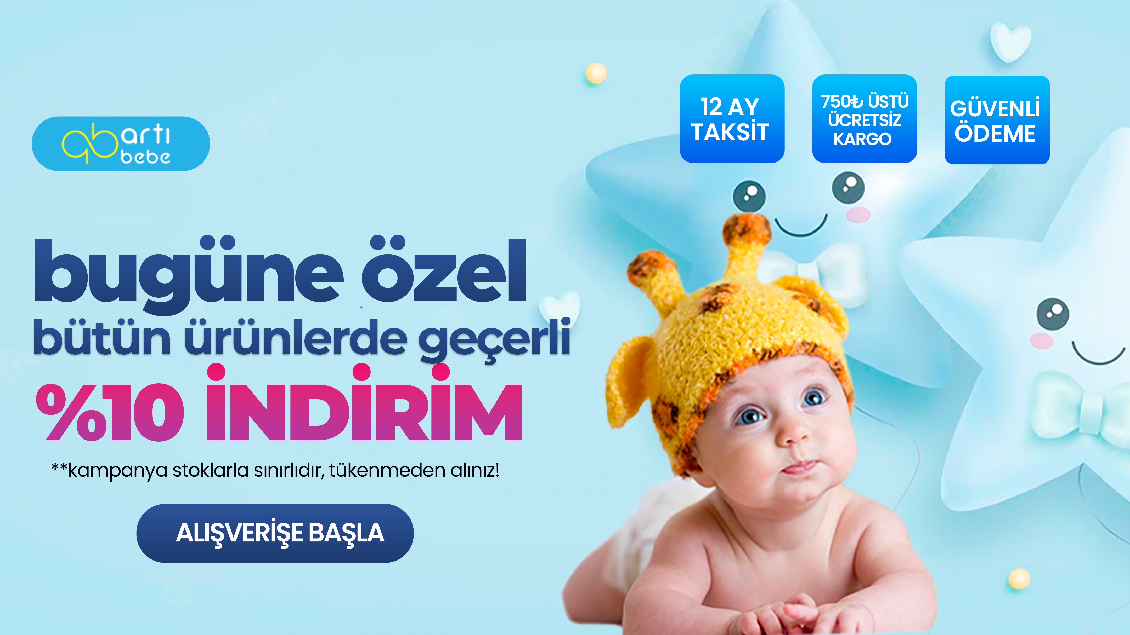 TÜM ÜRÜNLERDE %10 İNDİRİM!!