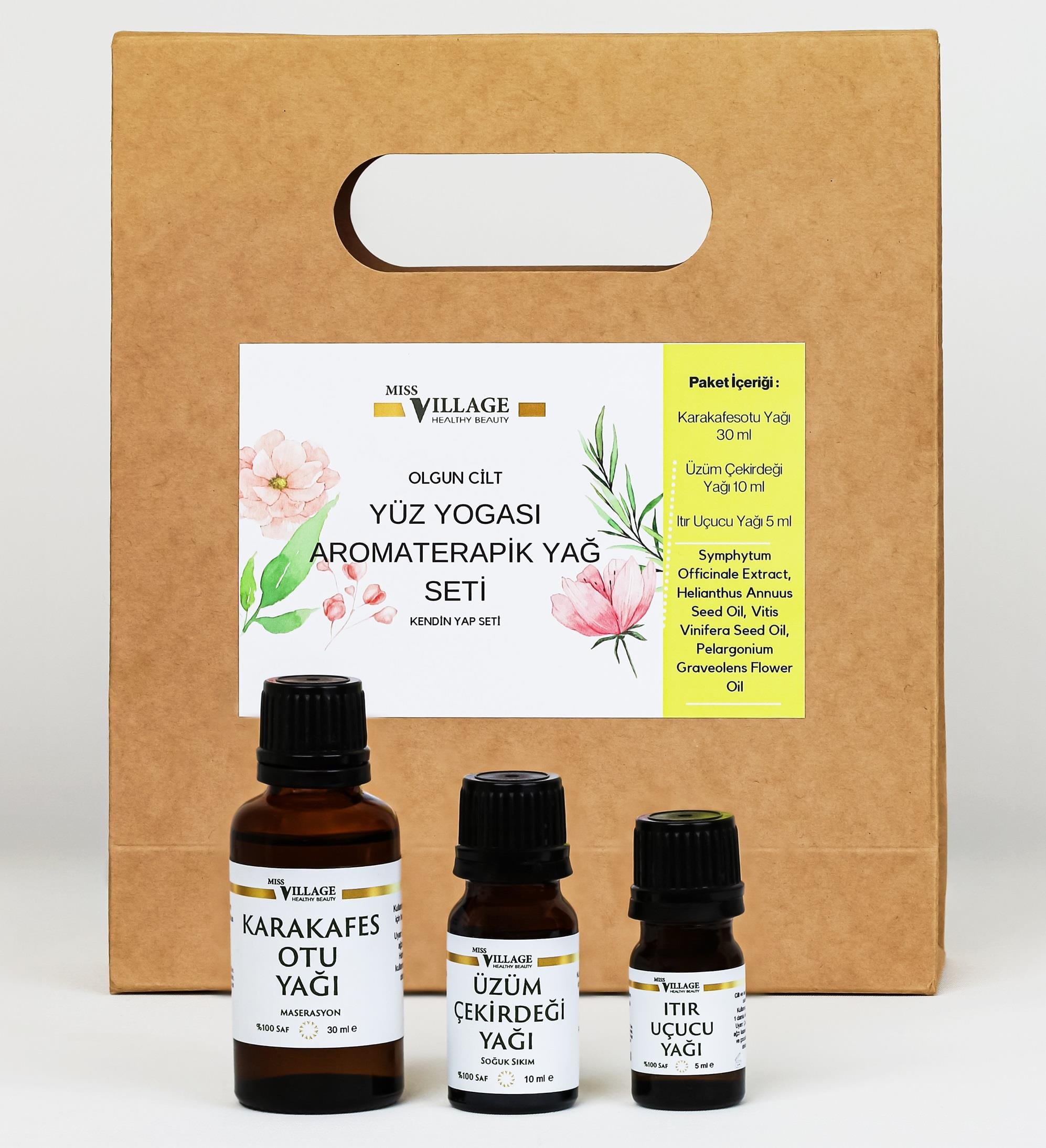 YÜZ YOGASI AROMATERAPIK YAĞ SETI - OLGUN CILT 