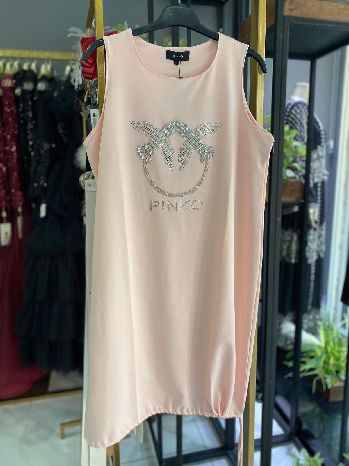 CHADA BOUTİQUE İTHAL PİNKO TAŞLI TSHIRT