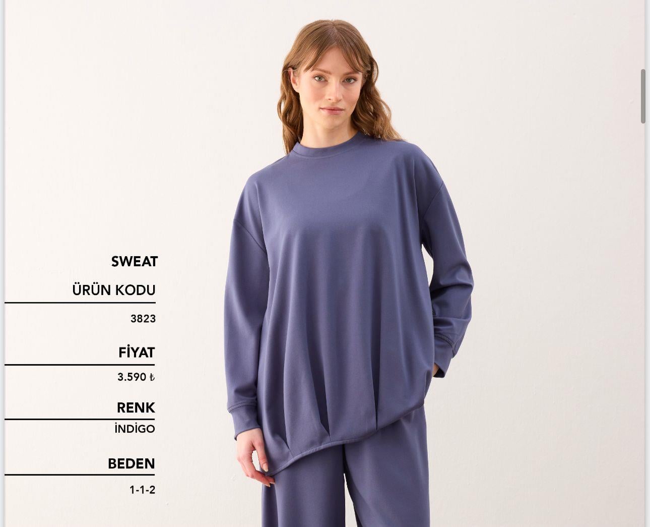 CLOCHE MİRA SWEATSHIRT İNDİGO 