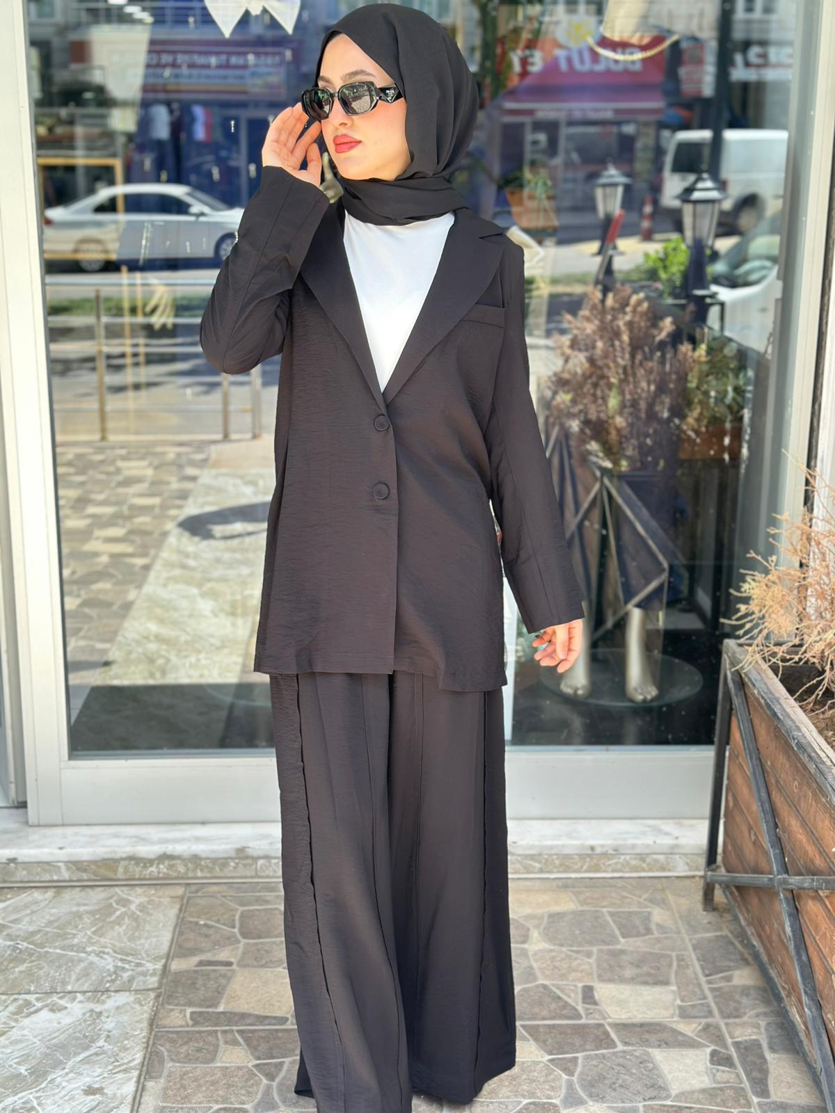 CLOCHE NAVİS GARNİLİ CEKET SİYAH