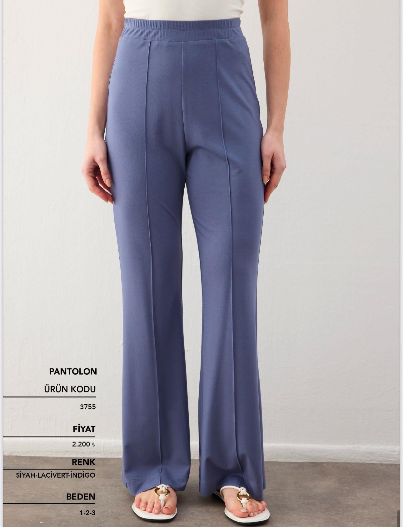 CLOCHE TRİL İSPANYOL PAÇA PANTOLON İNDİGO