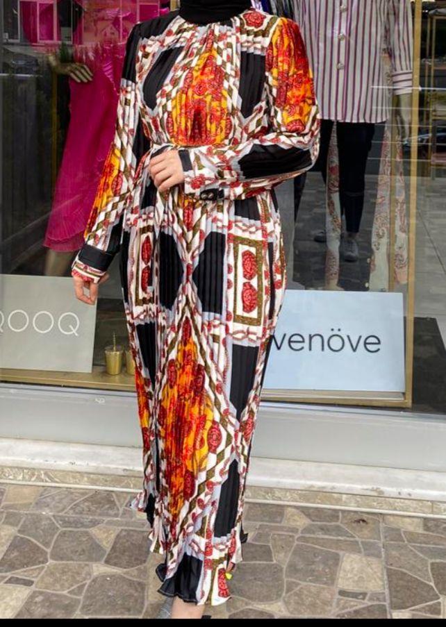 İTHAL DESENLİ ELBİSE