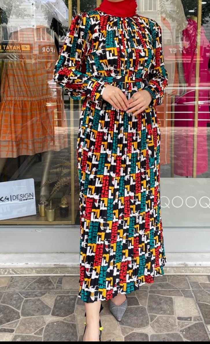 İTHAL PLİSELİ ELBİSE 