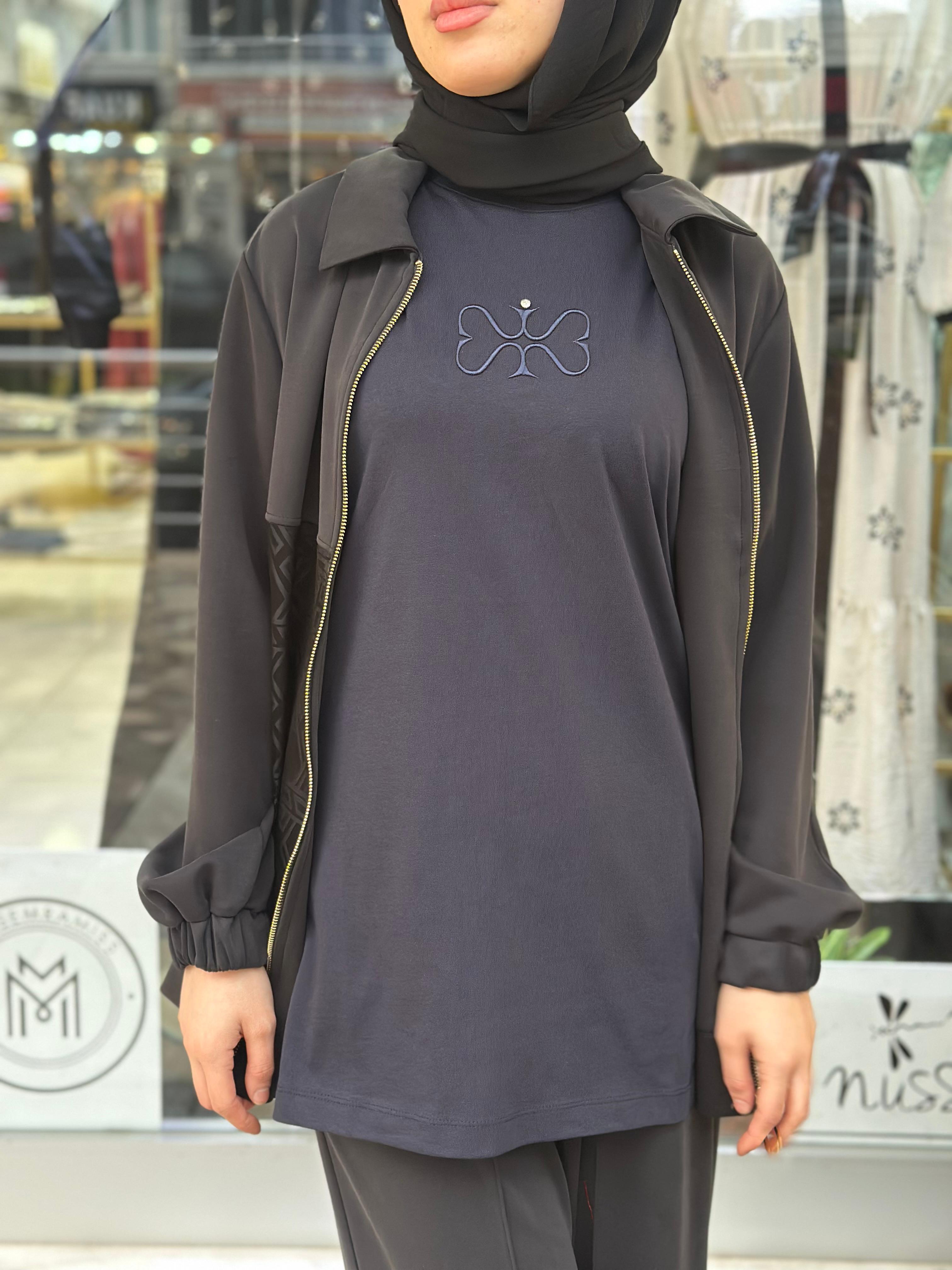 MİSSEMRAMİSS MSSM NAKIŞLI TSHIRT LACİVERT