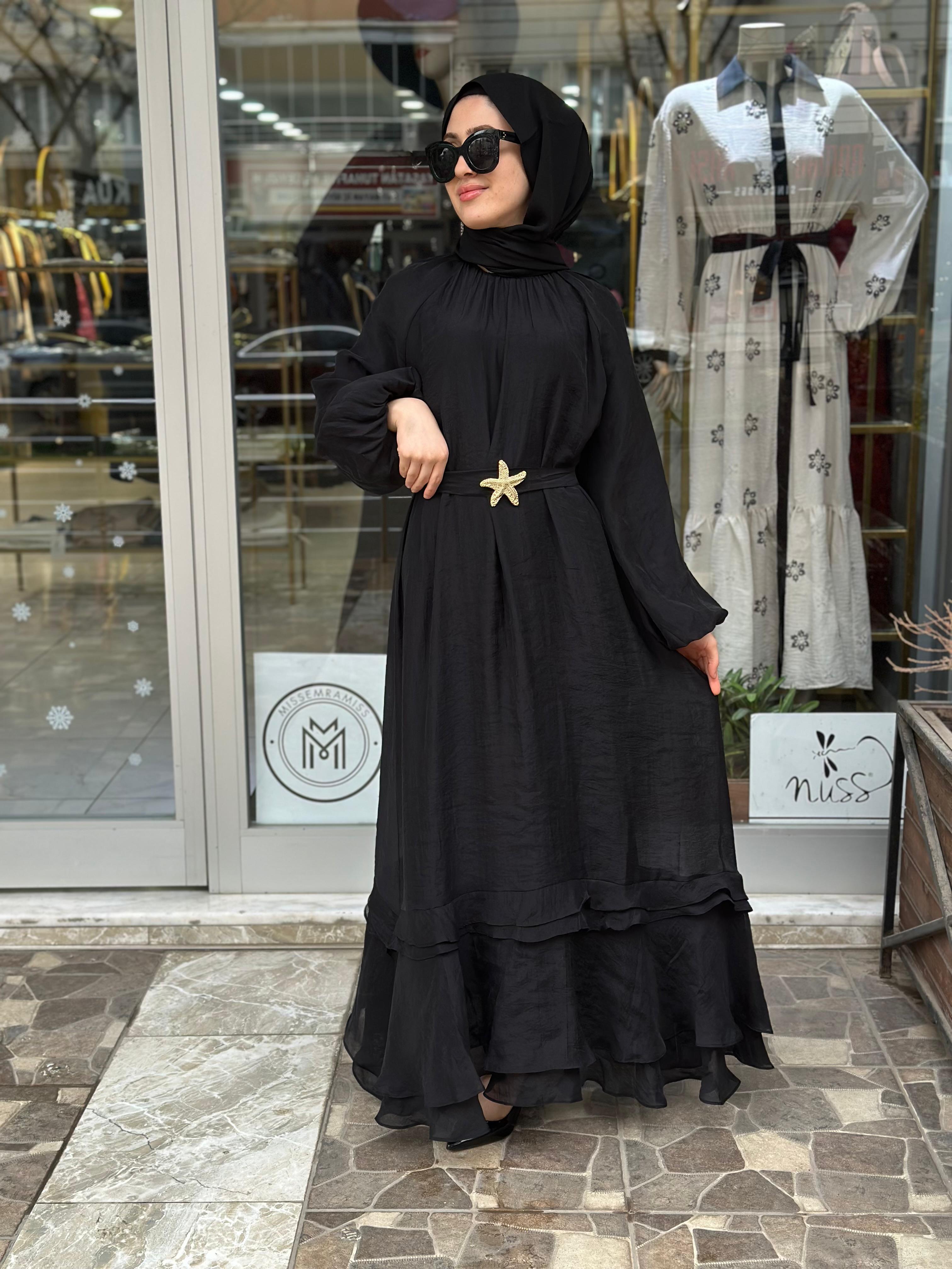 MİSSEMRAMİSS VERDEA ELBİSE SİYAH 