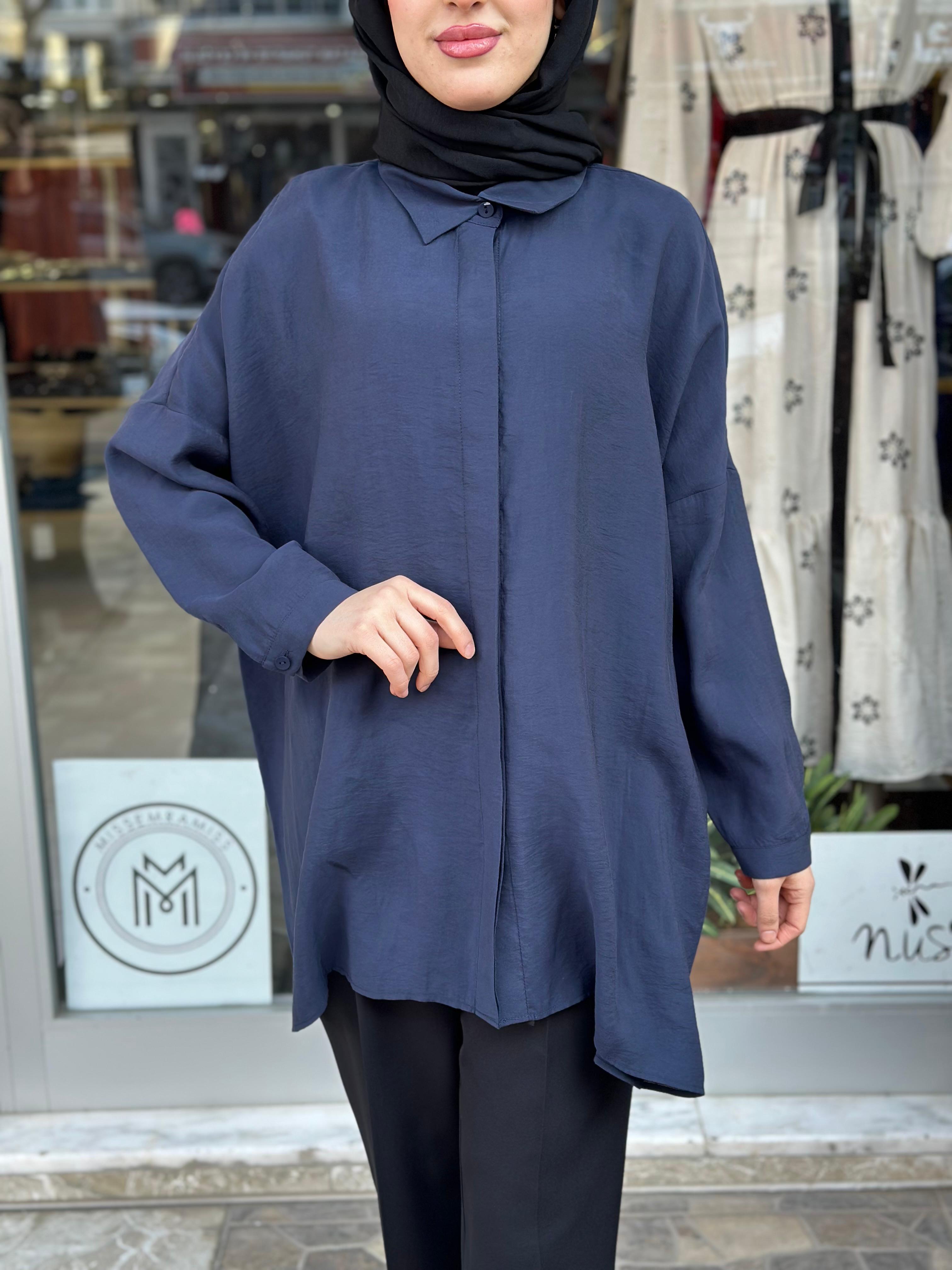 NUSS GÖMLEK LACİVERT