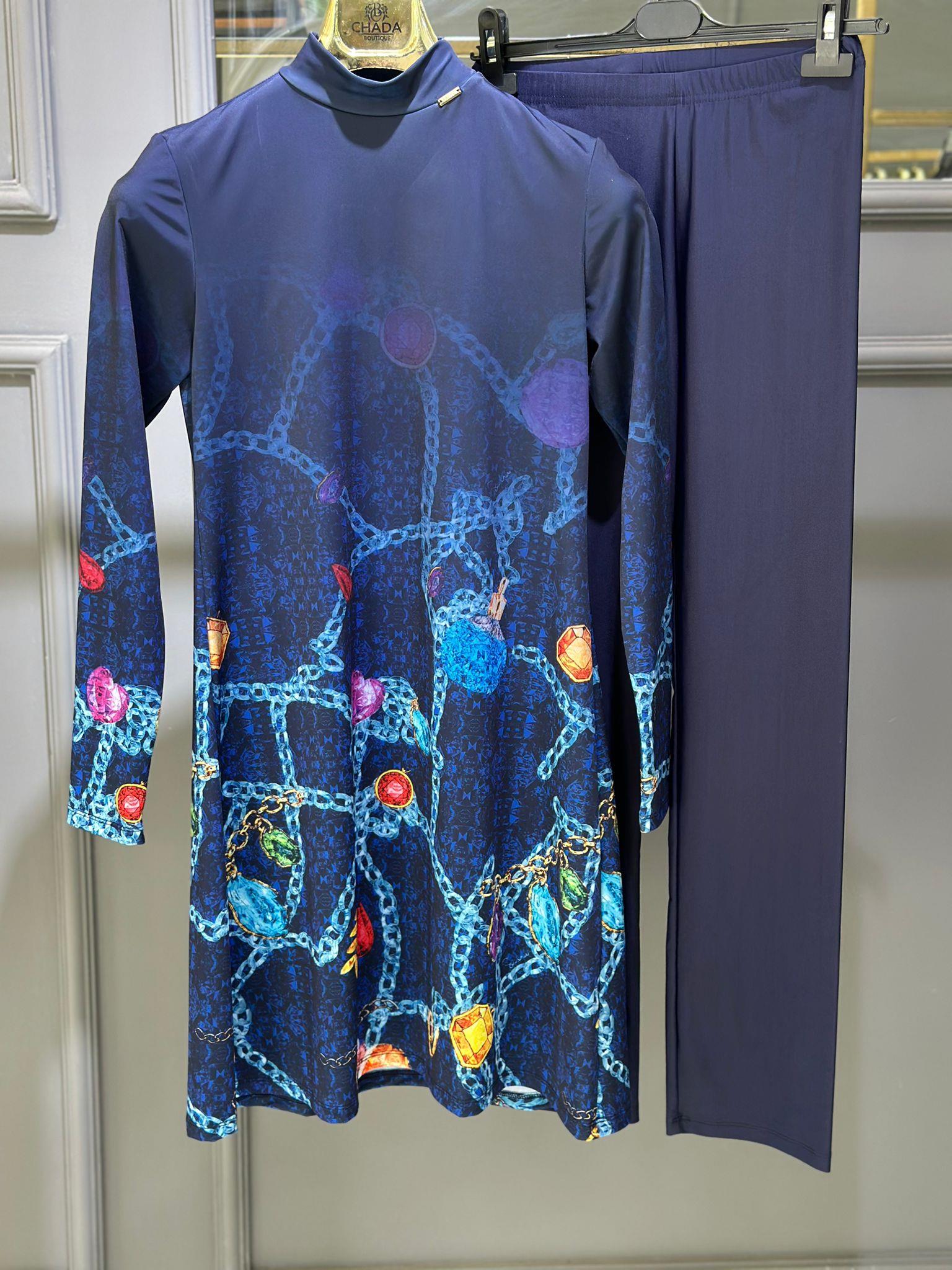 SENNA HAŞEMA LACİVERT