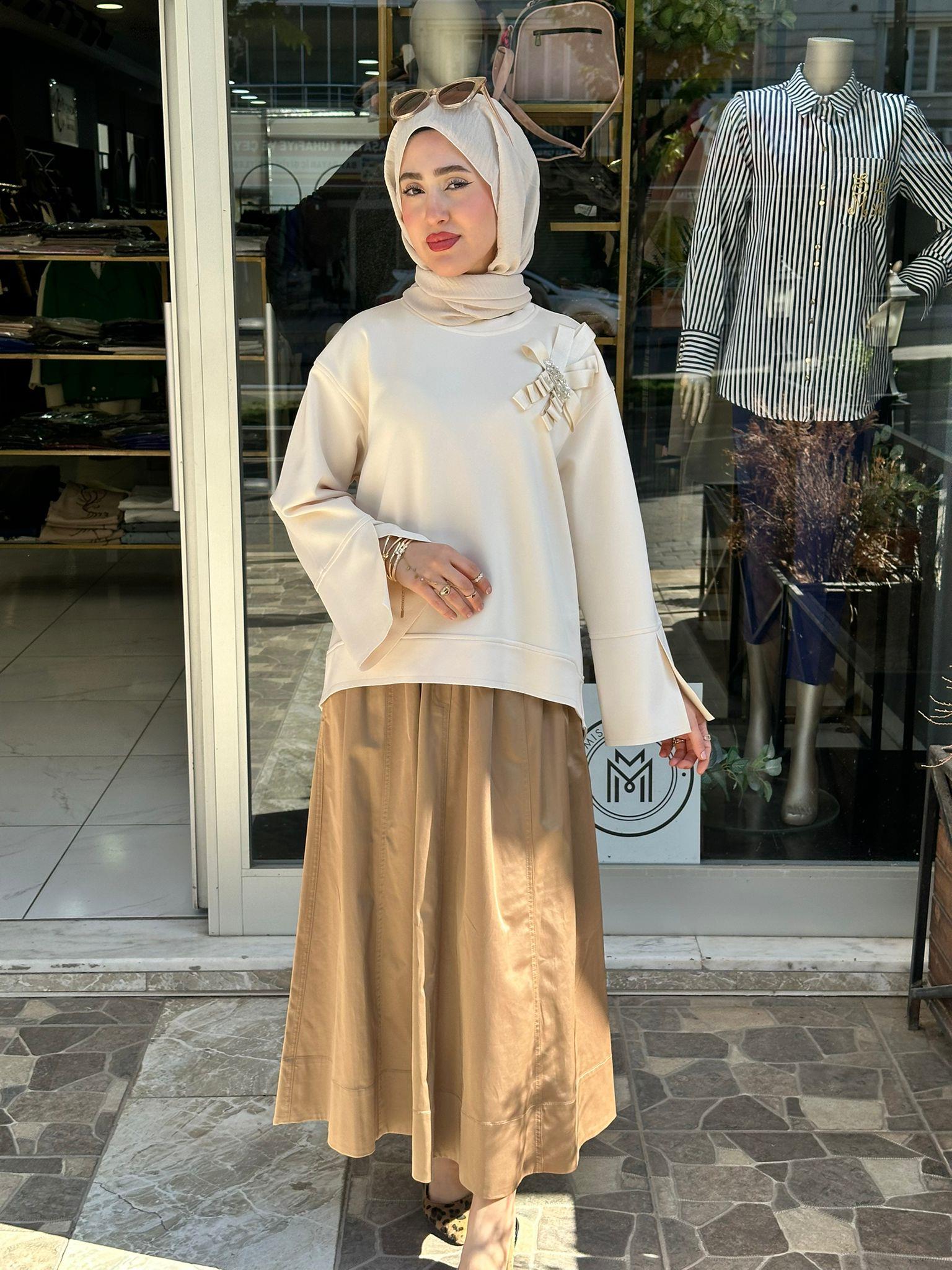 VENÖVE DAREL SWEAT EKRU 