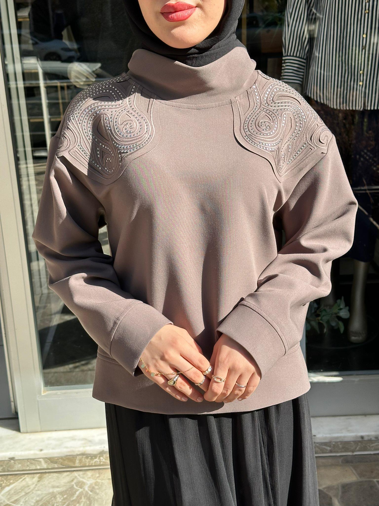 VENÖVE LULU SWEATSHIRT VİZON 