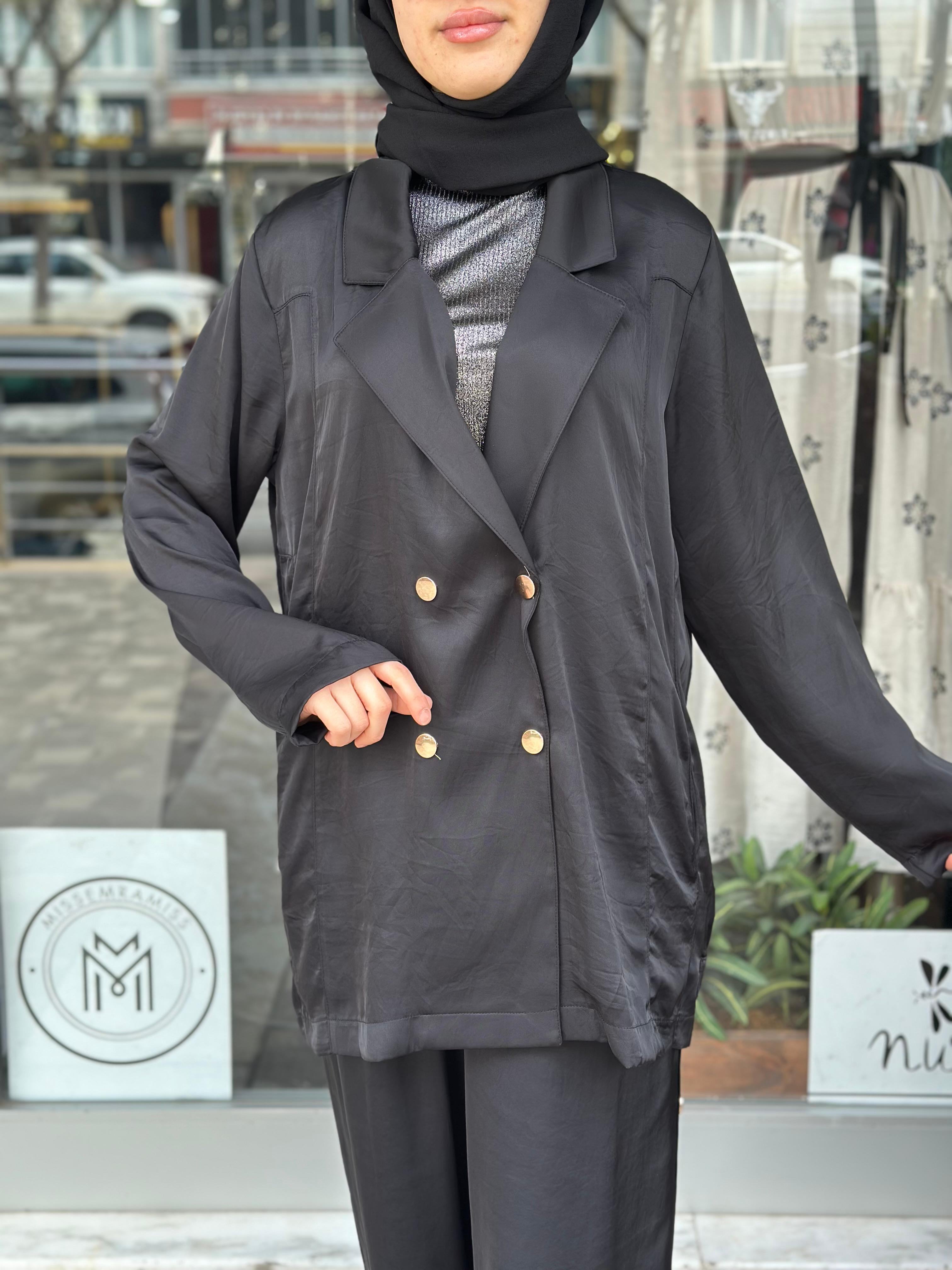 CEREMONY KRUVAZE SAPPHİRE CEKET SİYAH
