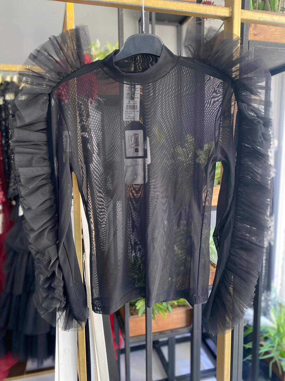 CHADA BOUTİQUE İTHAL TÜL BLUZ