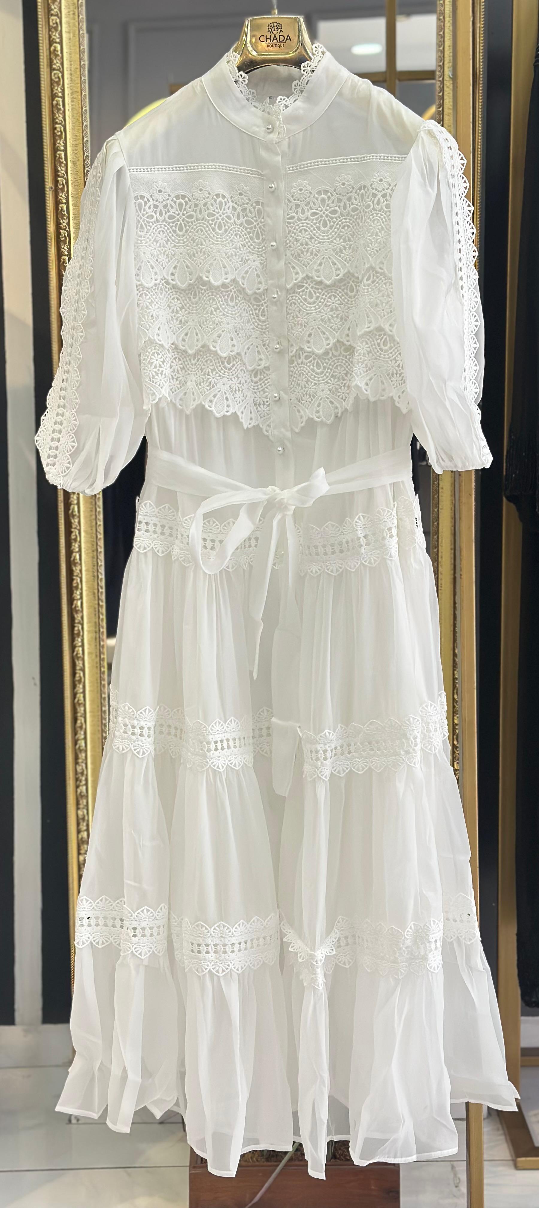 İTHAL ELBİSE BEYAZ