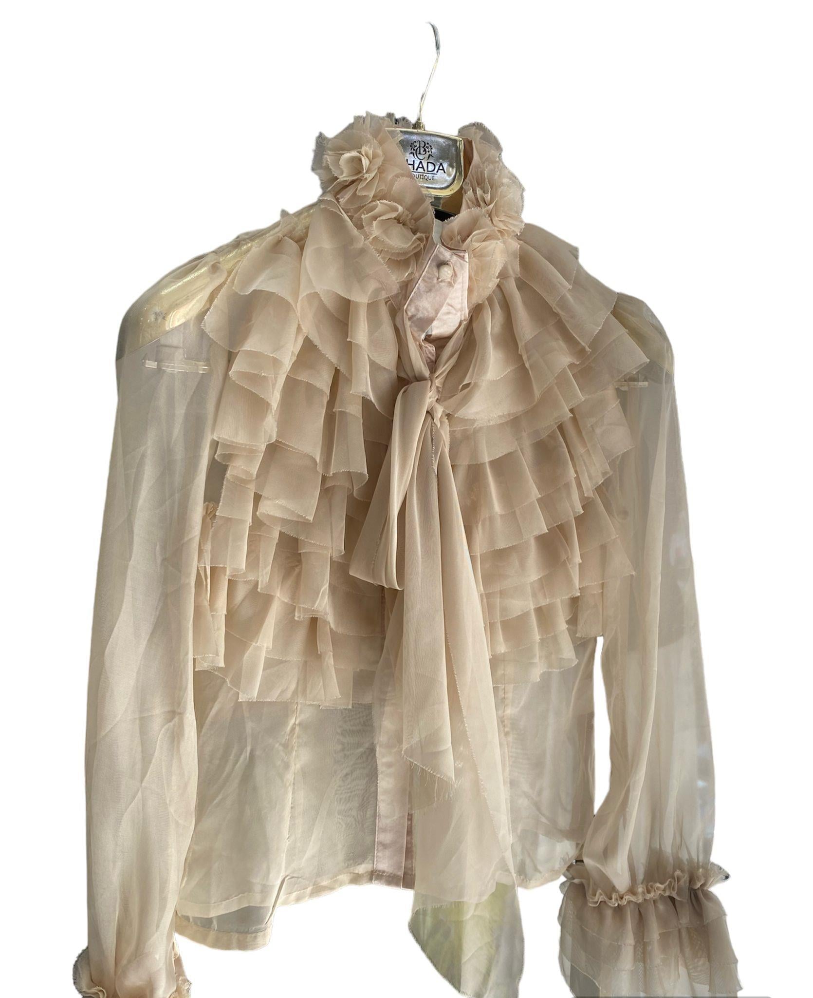 İTHAL ÖNÜ KAT KAT ŞİFON GÖMLEK