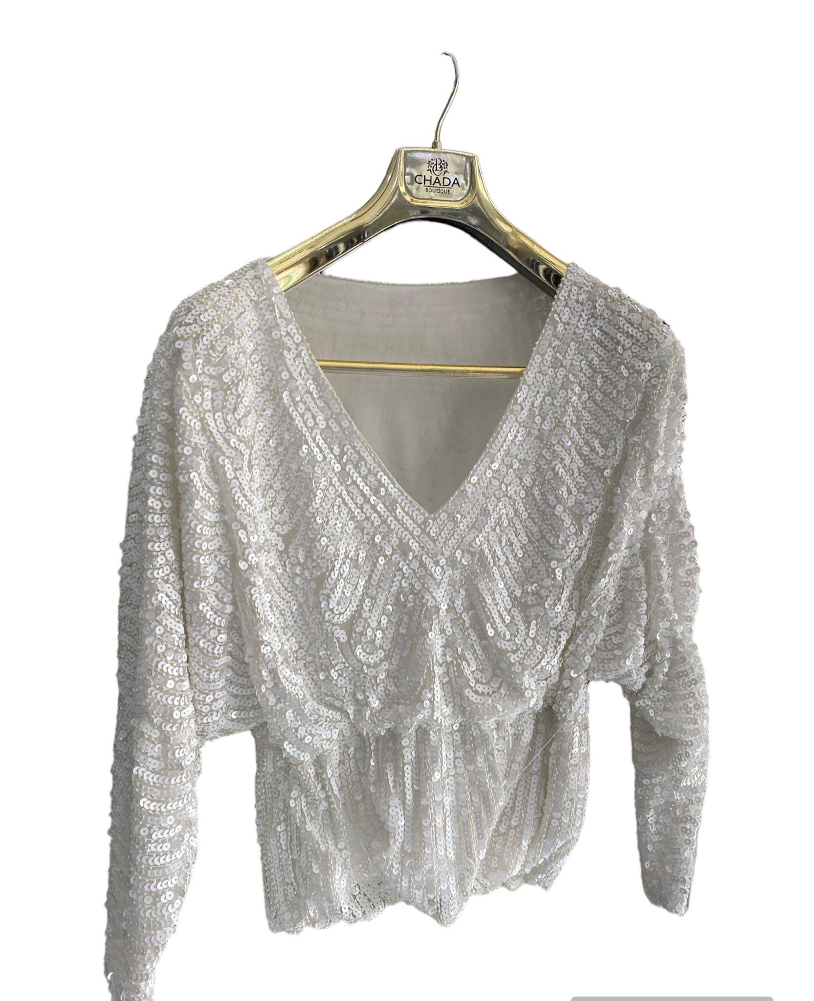 İTHAL PAYETLİ BLUZ 