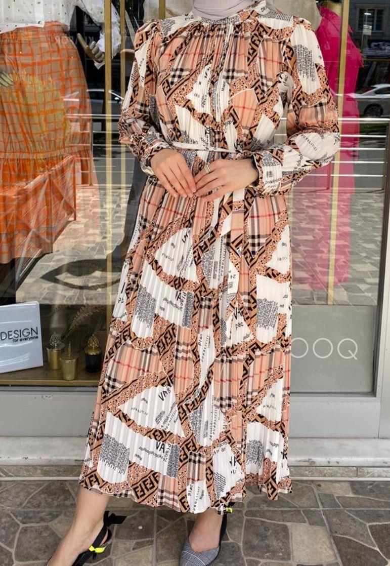 İTHAL PLİSELİ ELBİSE 