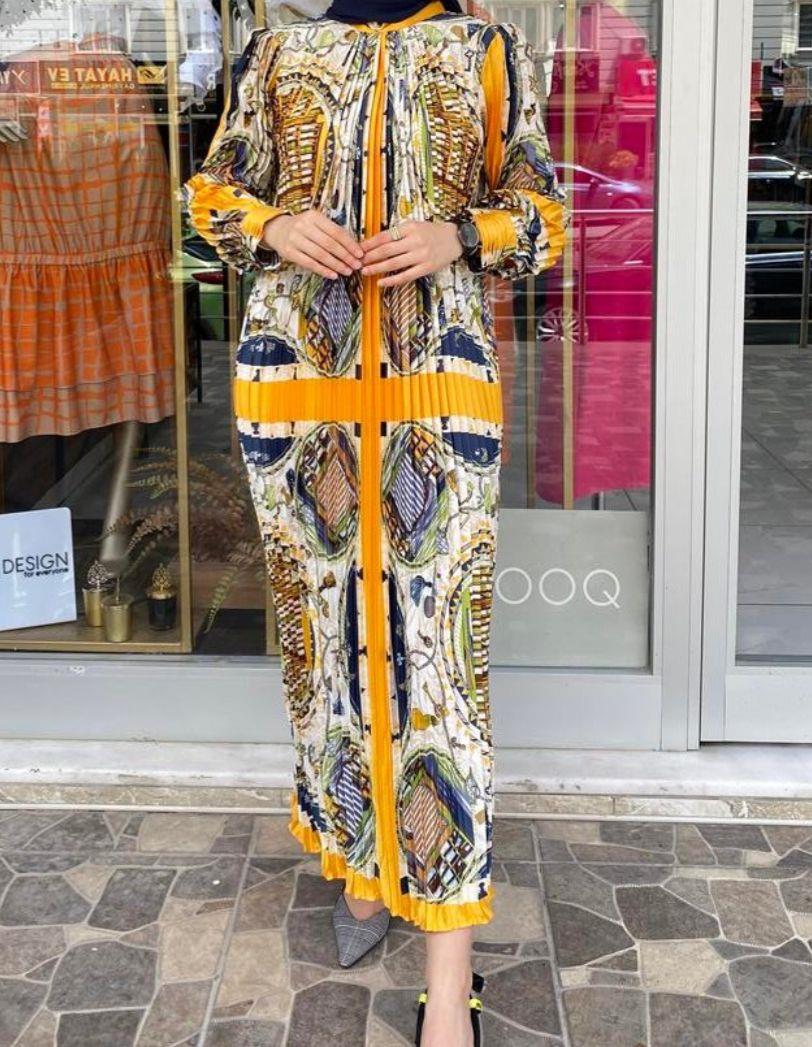 İTHAL PLİSELİ ELBİSE 