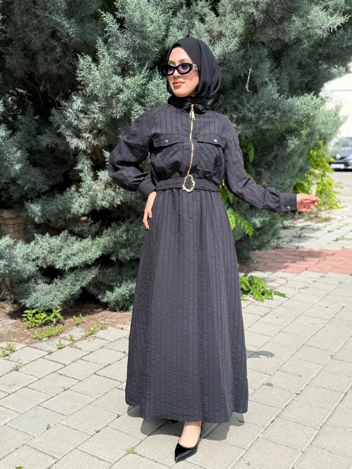MİSSEMRAMİSS CHIC LINE ELBISE SİYAH