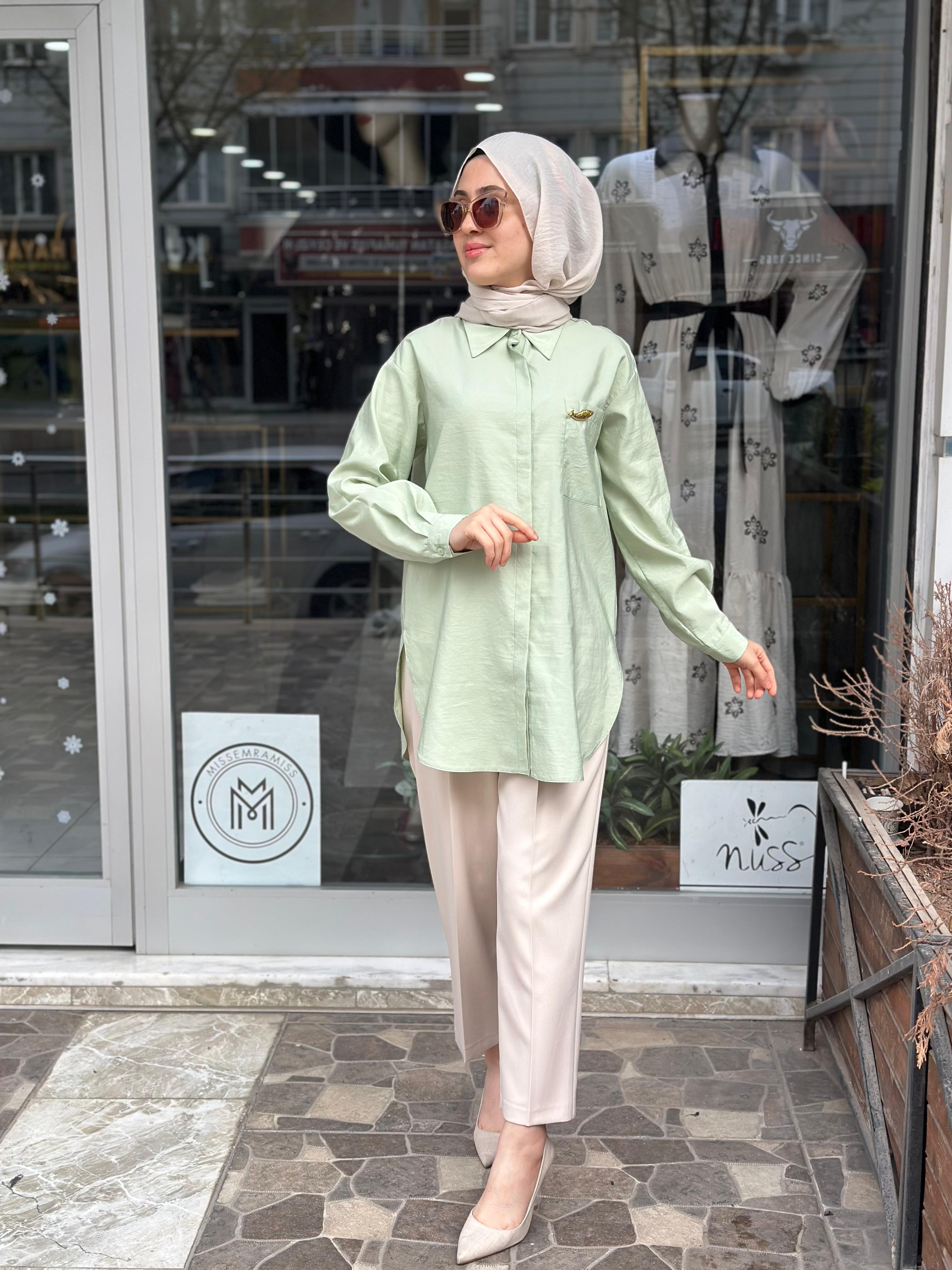 MİSSEMRAMİSS SUNSHINE GÖMLEK MİNT