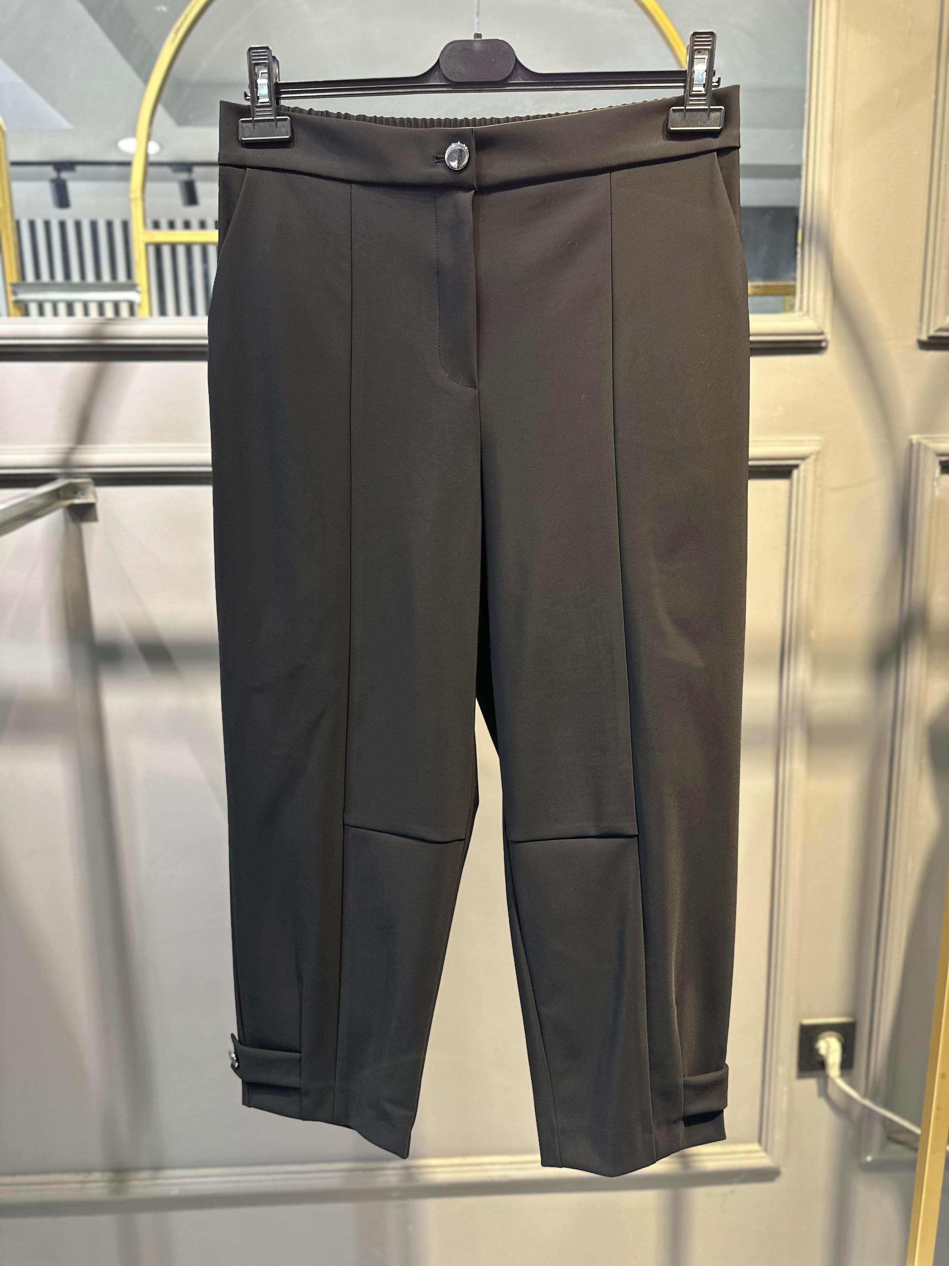 SENTEZ NİRVANA PAÇASI APOLETLİ PANTOLON SİYAH 