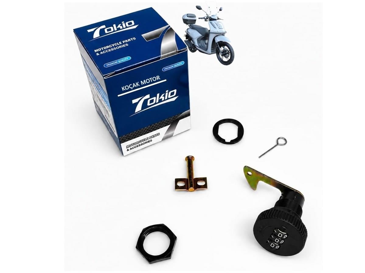  Yuki Gentle 110cc Port Bagaj Arka Çanta Kilidi Şifreli