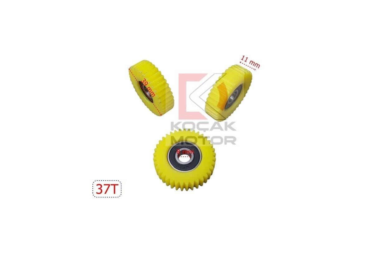 E-Bike Pedal Destekli Plastik Dişli Rulmanlı 3 Lü Set 37T
