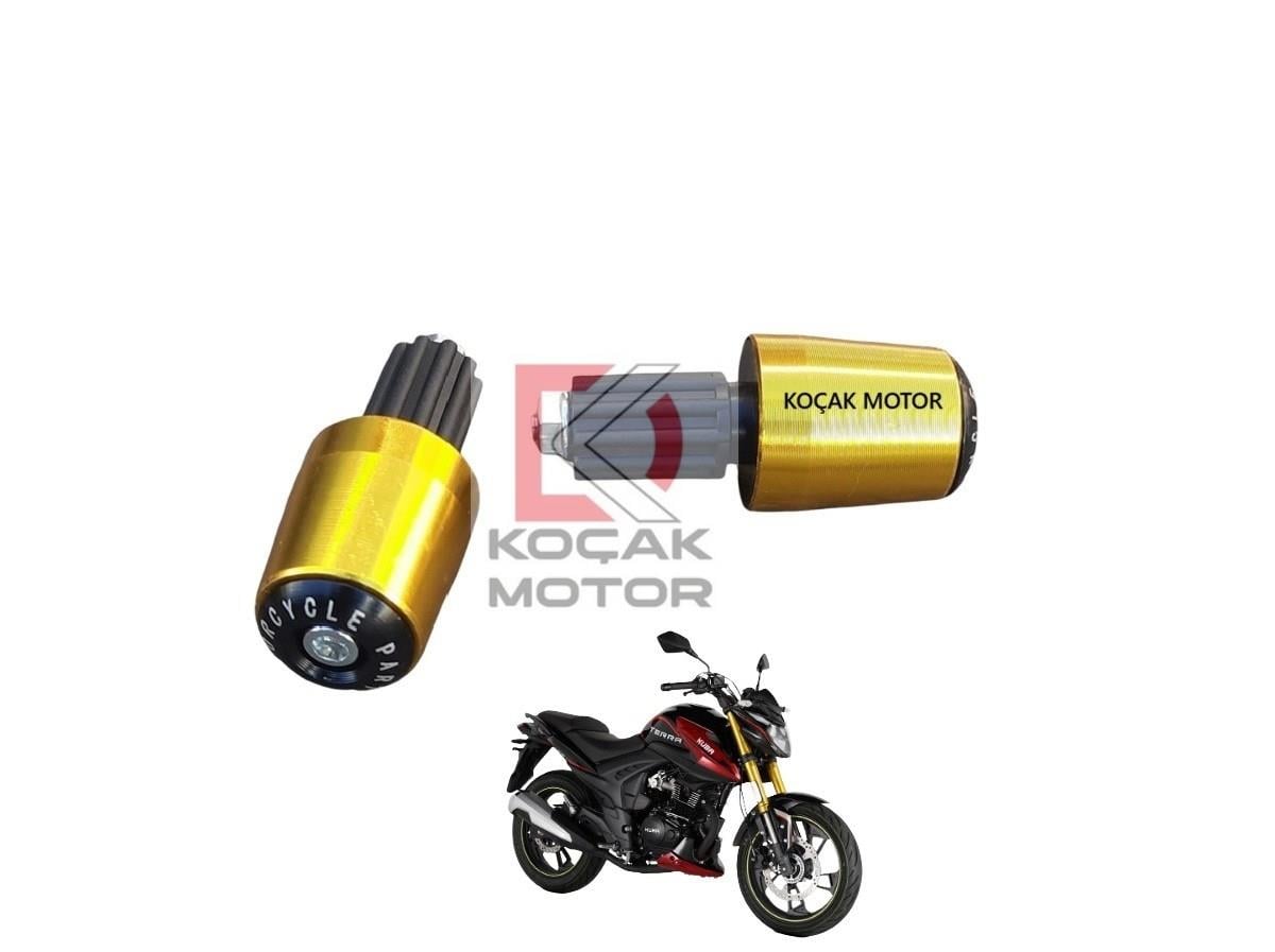 Kuba Terra 125 -UyumluÜrün- Gidon Topuzu Gold Takım