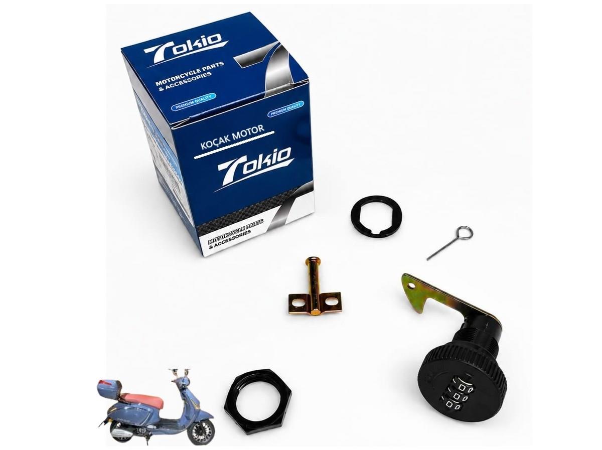 Rks Darkblue 50cc Port Bagaj Arka Çanta Kilidi Şifreli