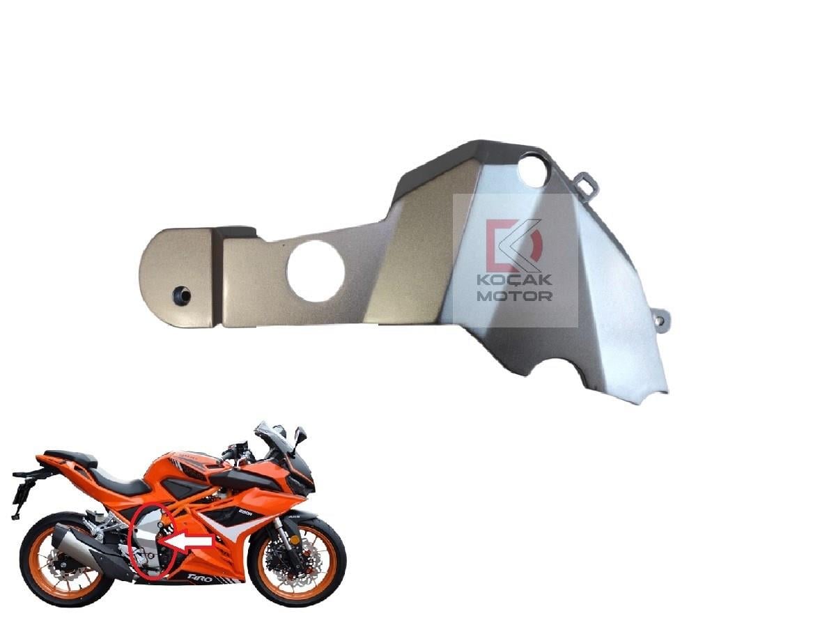 Yuki Gp-1 Taro 250R Şase Koruma Kapağı Sağ Gri Orijinal
