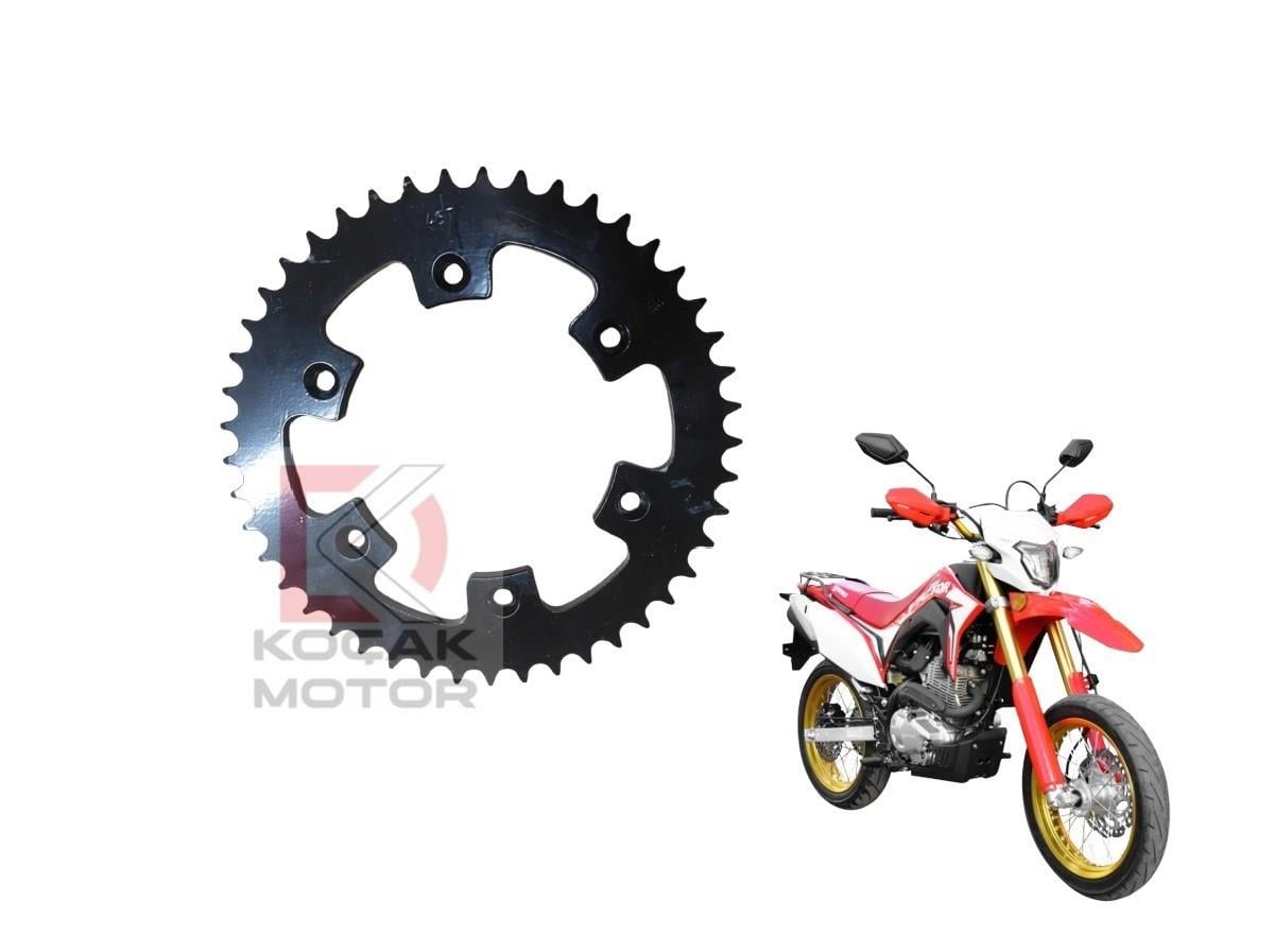 Yuki Victor 250 Cross -Uyumlu- Arka Zincir Dişlisi 520 - 45T