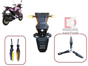 Yuki Hammer 50 Arka Sinyal Takımı Sarı Led Sinyal - Mavi Park