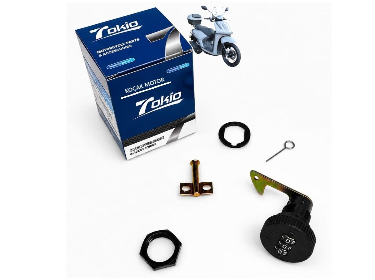  Yuki Gentle 110cc Port Bagaj Arka Çanta Kilidi Şifreli
