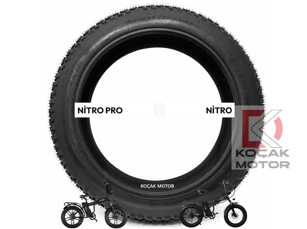 AnlasLastik Skyjet Nitro E Bike Elektrikli Bisiklet Lastiği 98-406 ( 20*4.0 )