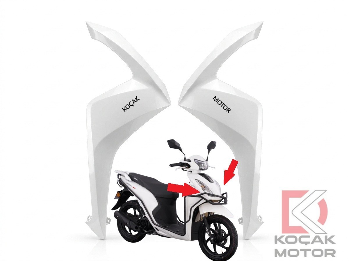 Arora Boss 50 / 125 Ön Panel Beyaz Sağ ve Sol
