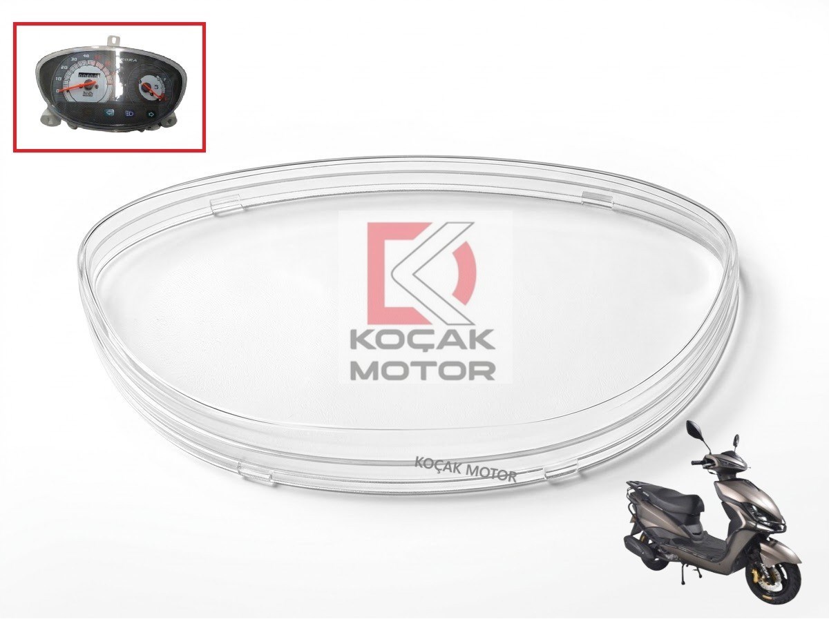 Arora Freedom 50 / 125 Kilometre Saati Camı ( Analog Modeller için )