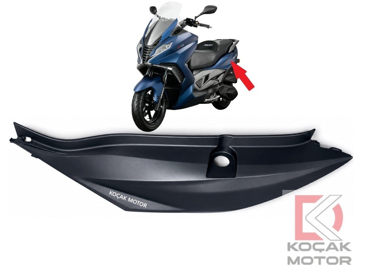 Arora GT 125 / GT 250 Max Arka Yan Panel Sol Mat Gri GT 125- 014