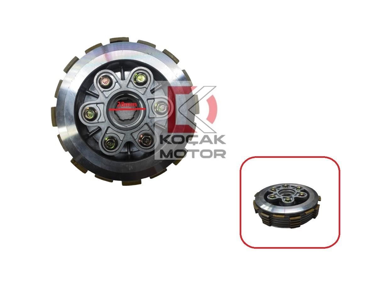 CG 125 / Çita Motosiklet Debriyaj Komple 6 Vidalı 6 Balatalı