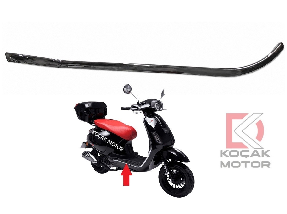 Kuba AZ50 Alt Panel Çıtası Sağ Nikelajlı