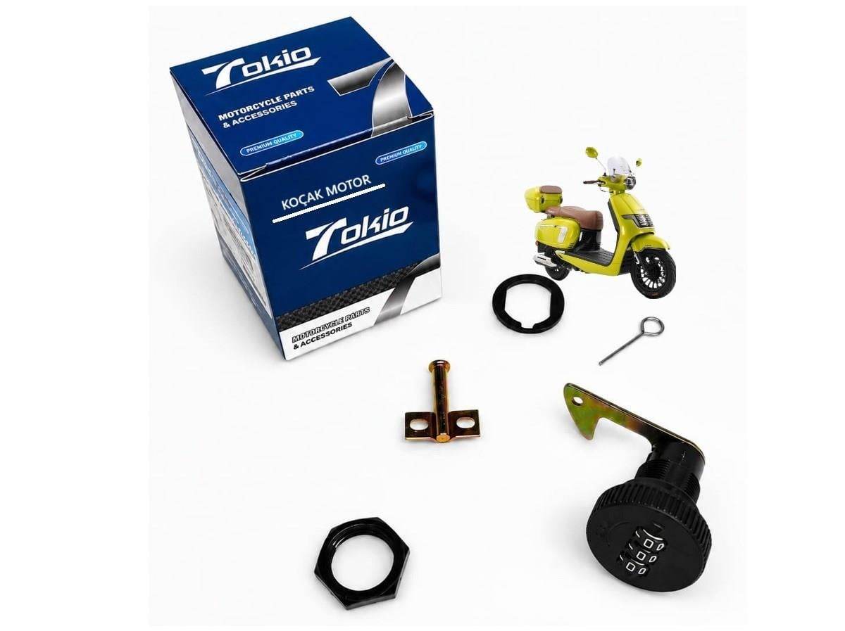 Kuba Bayberry 50cc Port Bagaj Arka Çanta Kilidi Şifreli