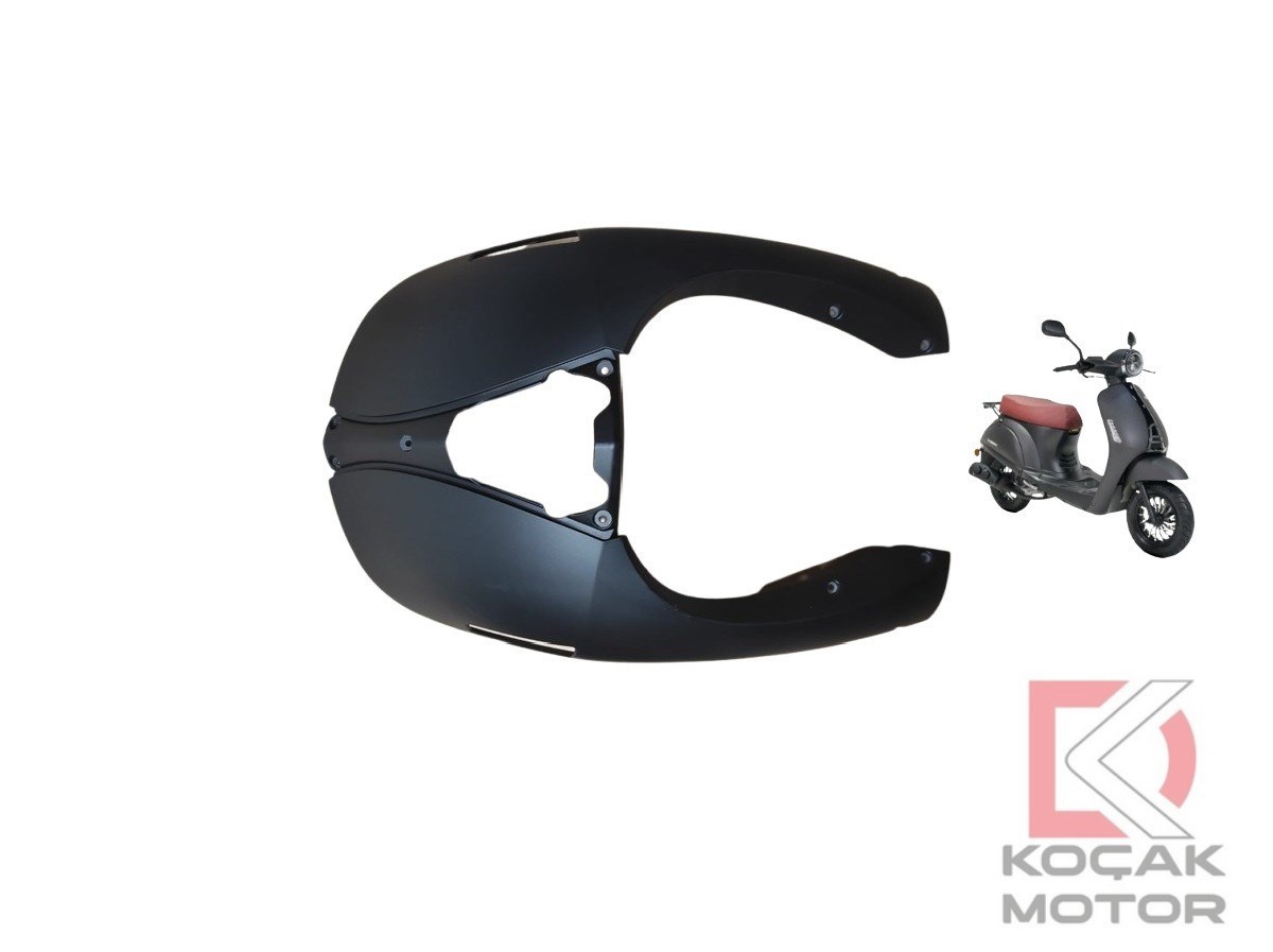 Kuba Blueberry 50cc Ön Ana Panel Mat Siyah 