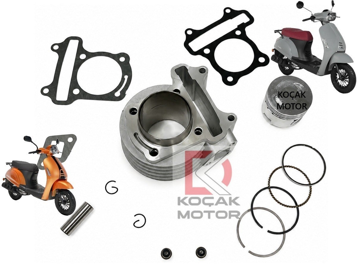 Kuba Bluebird 50 / Blueberry 50 -AKalite- Silindir Set 100cc